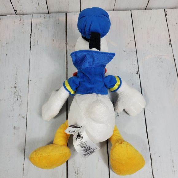 Disney Store Donald Duck Plush 10" Blue White Yellow Nice - Picture 2 of 9